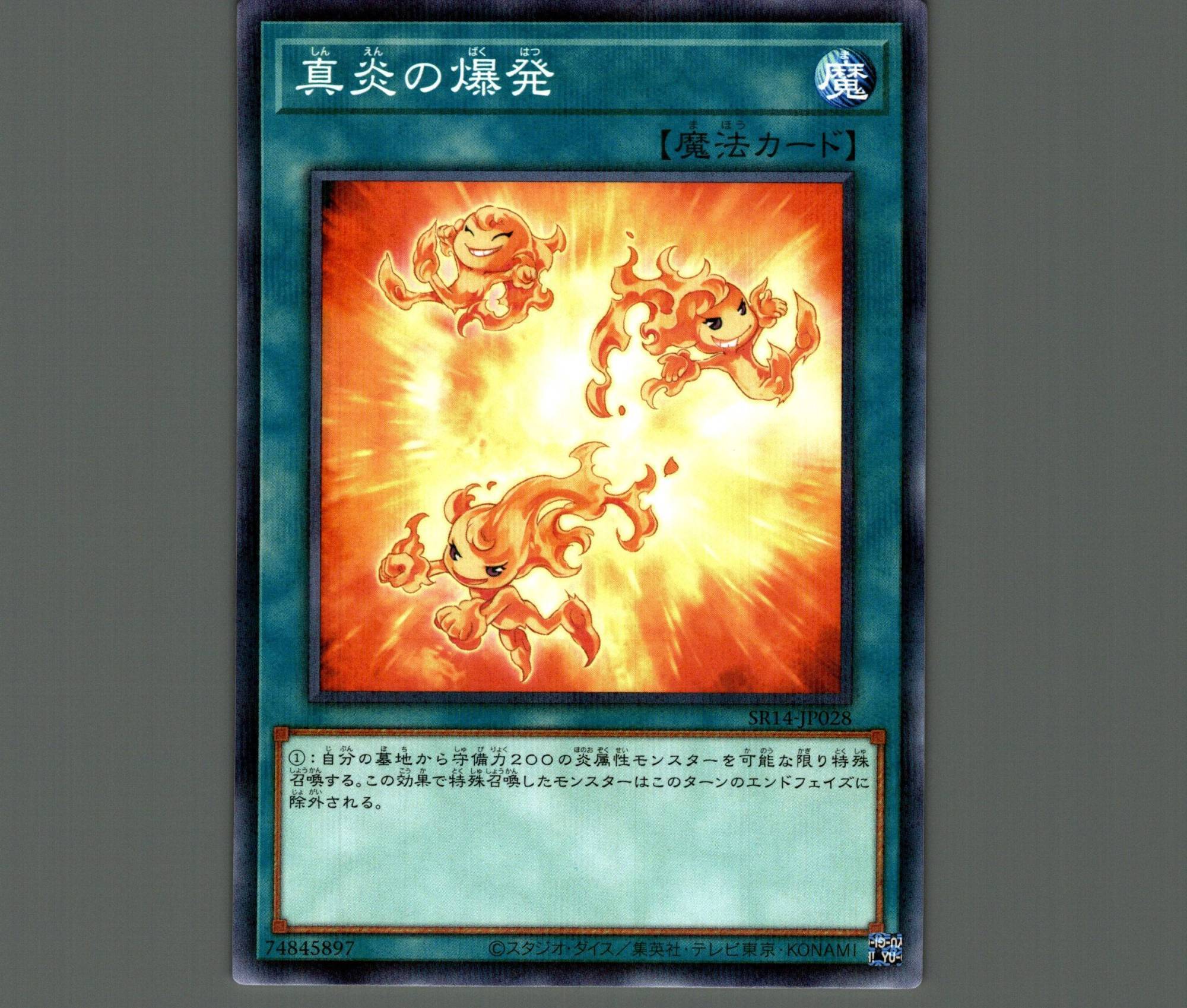 真炎の爆発/ノーマルパラレル【魔法】《SR14-JP028》 - メルカード遊戯王